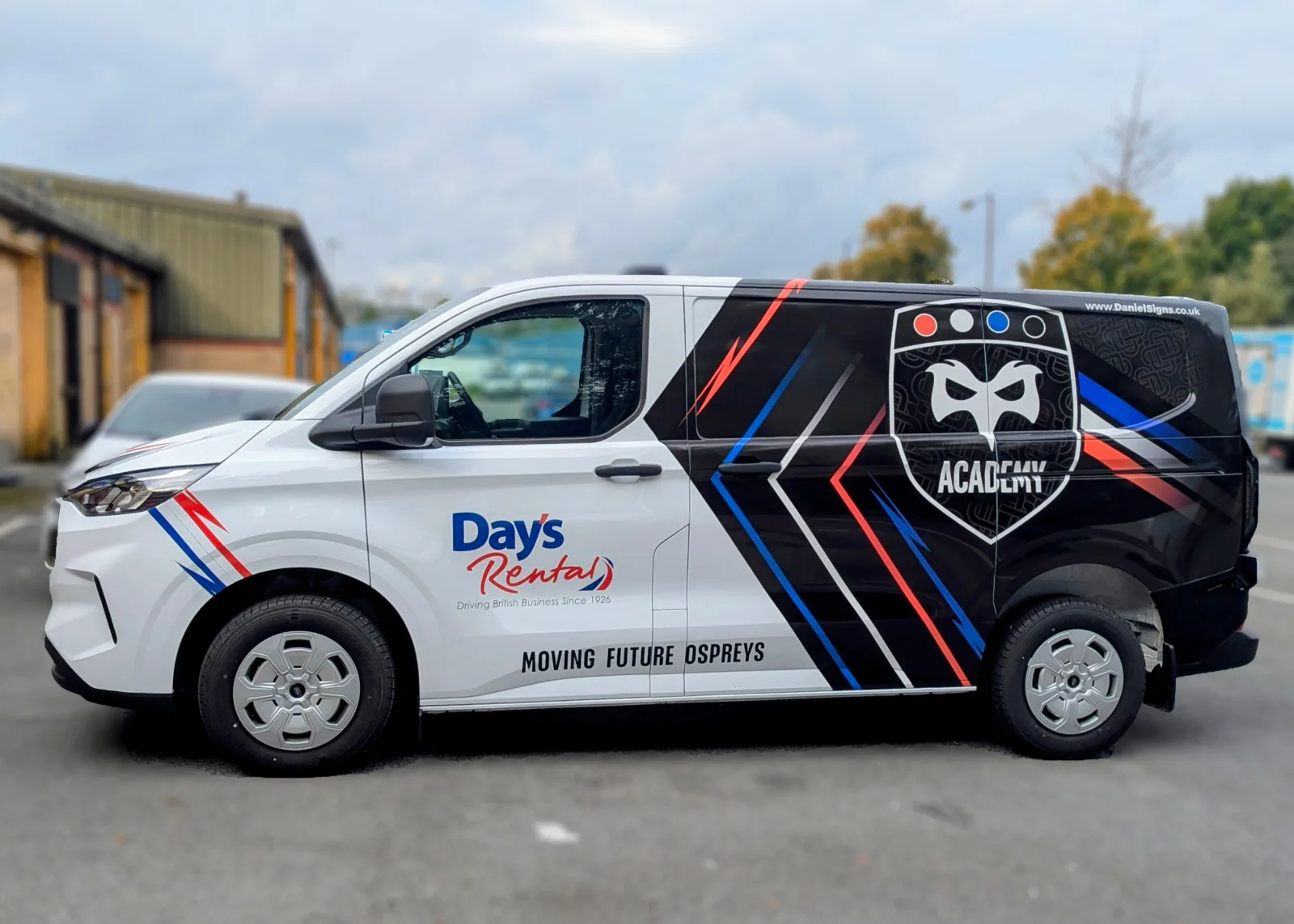 Digital Printed Van Wrap for Ospreys Academy